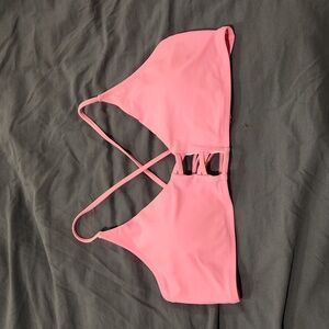 Bubblegum Pink Strappy Bikini Top